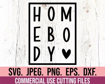 Homebody SVG - Introvertiert - Homebody Clipart - Homebody PNG - Cricut Cut Datei - Trendige psychische Gesundheit svg- Silhouette - antisoziale svg