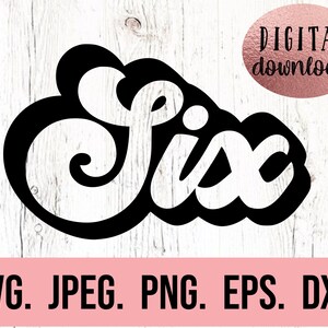 Geburtstagskind Retro SVG - Instant Download - png jpeg - Cricut Schnitt - Geburtstagskind svg - Sechs Vintage Clipart - Silhouette 6