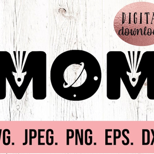 Mom Space 1st Birthday SVG Outer Space Birthday SVG First | Etsy