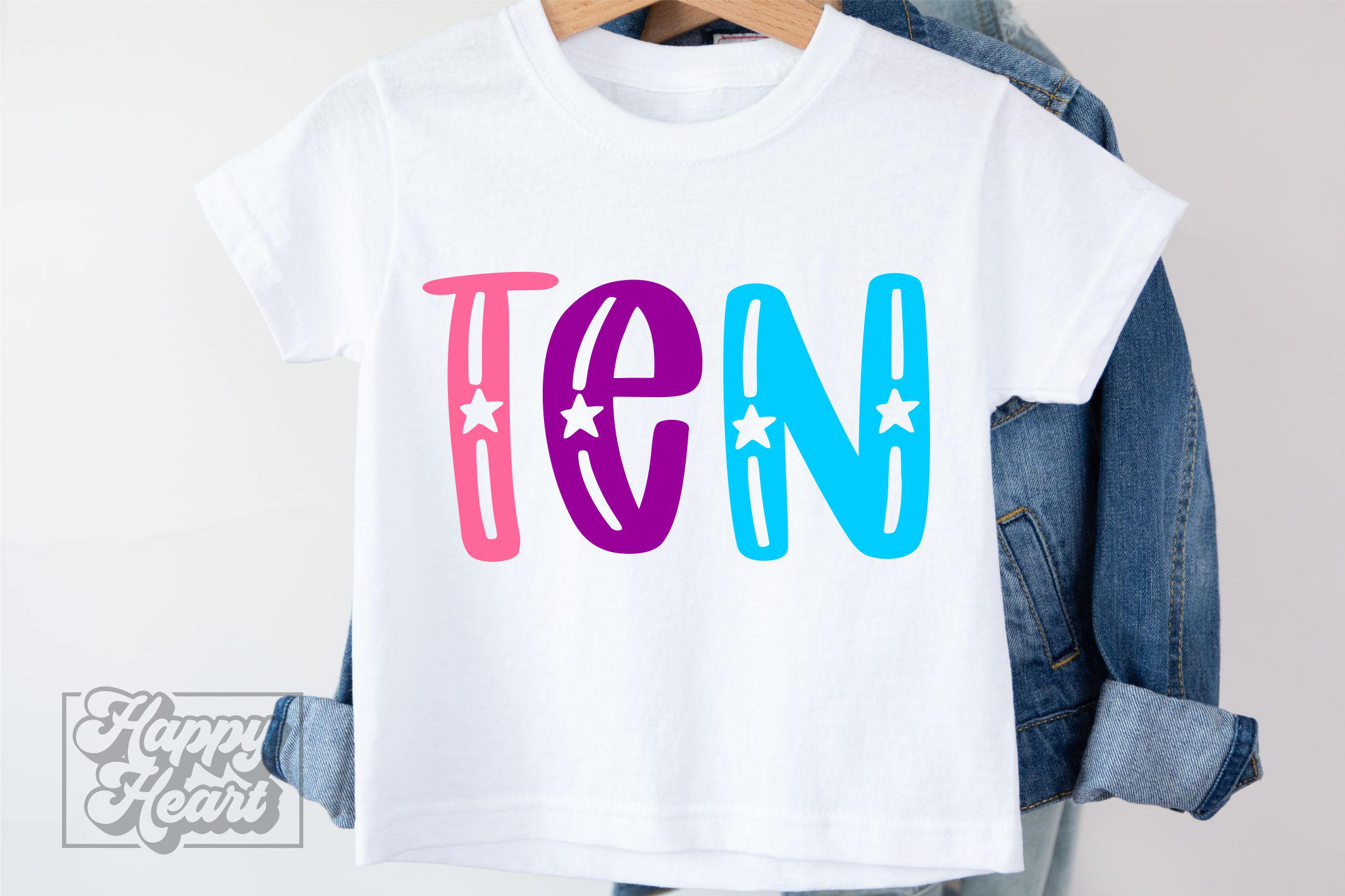 10th Birthday Girl SVG PNG - Ten SVG - Hello Ten Svg - Double Digits ...