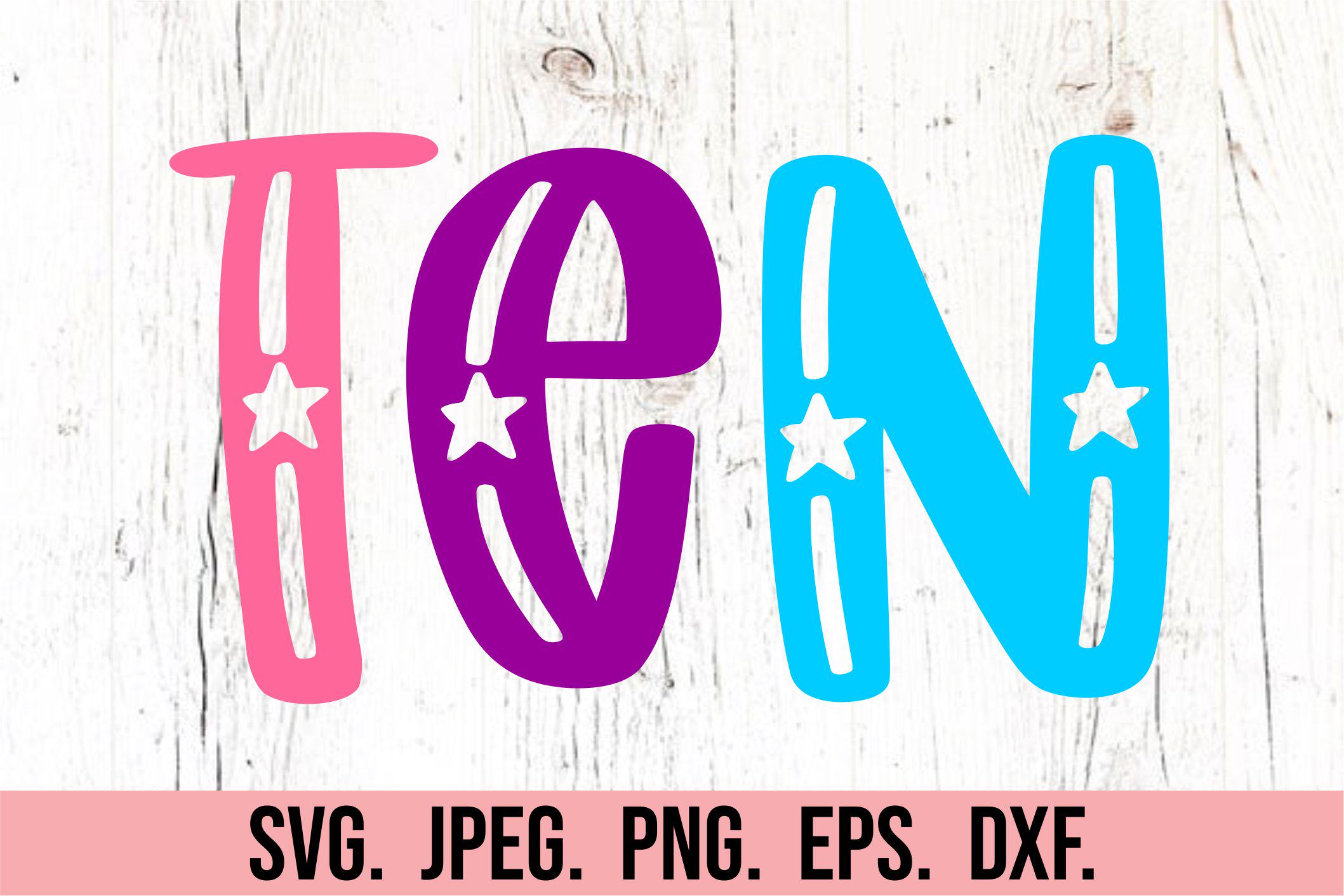 10th Birthday Girl SVG PNG - Ten SVG - Hello Ten Svg - Double Digits ...