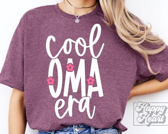 Cool Oma Era SVG PNG - Flower Oma SVG - Oma Shirt Design - Cricut Digital Download - Mothers Day Shirt - Blessed Oma - Gift For Oma svg