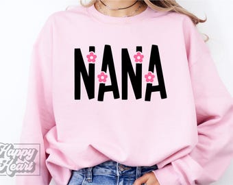 Nana con flores SVG PNG - Camisa Nana SVG - Nana svg - Descarga digital Cricut - Día de la Madre svg - Soy esa Nana - Vida de Nana svg - La Nana más querida