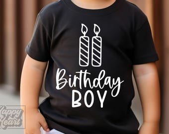 2nd Birthday Boy SVG - Second Birthday Shirt PNG - Instant Download - Cricut File - Two Birthday Boy svg - Two Birthday Candle Clipart