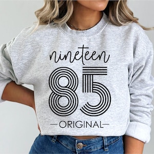 Vintage 1985 Original SVG PNG - 40 AF - 40e anniversaire - Retro Forty svg - Hello Forty - téléchargement numérique - fichier Cricut - 40e anniversaire