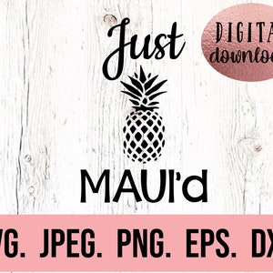 Just Mauid SVG - Koszulka na miesiąc miodowy svg - Panna młoda SVG - Koszulka pani - Ślubny plik Cricut Cut - Pobieranie cyfrowe - Ananas svg - Tropikalny ślub