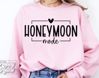 Honeymoon Mode SVG PNG - Honeymoon Shirt SVG - Just Married - Mr Mrs - Wedding Design - Cricut Cut File Instant Download - Honeymoon Bound