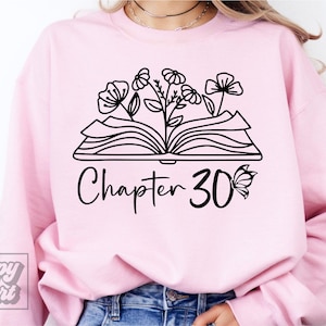 Kapitel Thirty SVG PNG - 30th Birthday Girl Design - Floral 30th Birthday svg - Talk Thirty To Me - Schmetterling Cricut Hallo 30 svg
