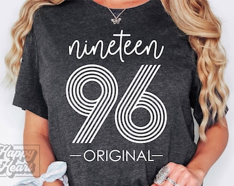 Vintage 1996 Original SVG PNG - Thirty - 30th Birthday Design - Retro Hello 30 Birthday Shirt Design - Limited Edition - Cricut Cut File