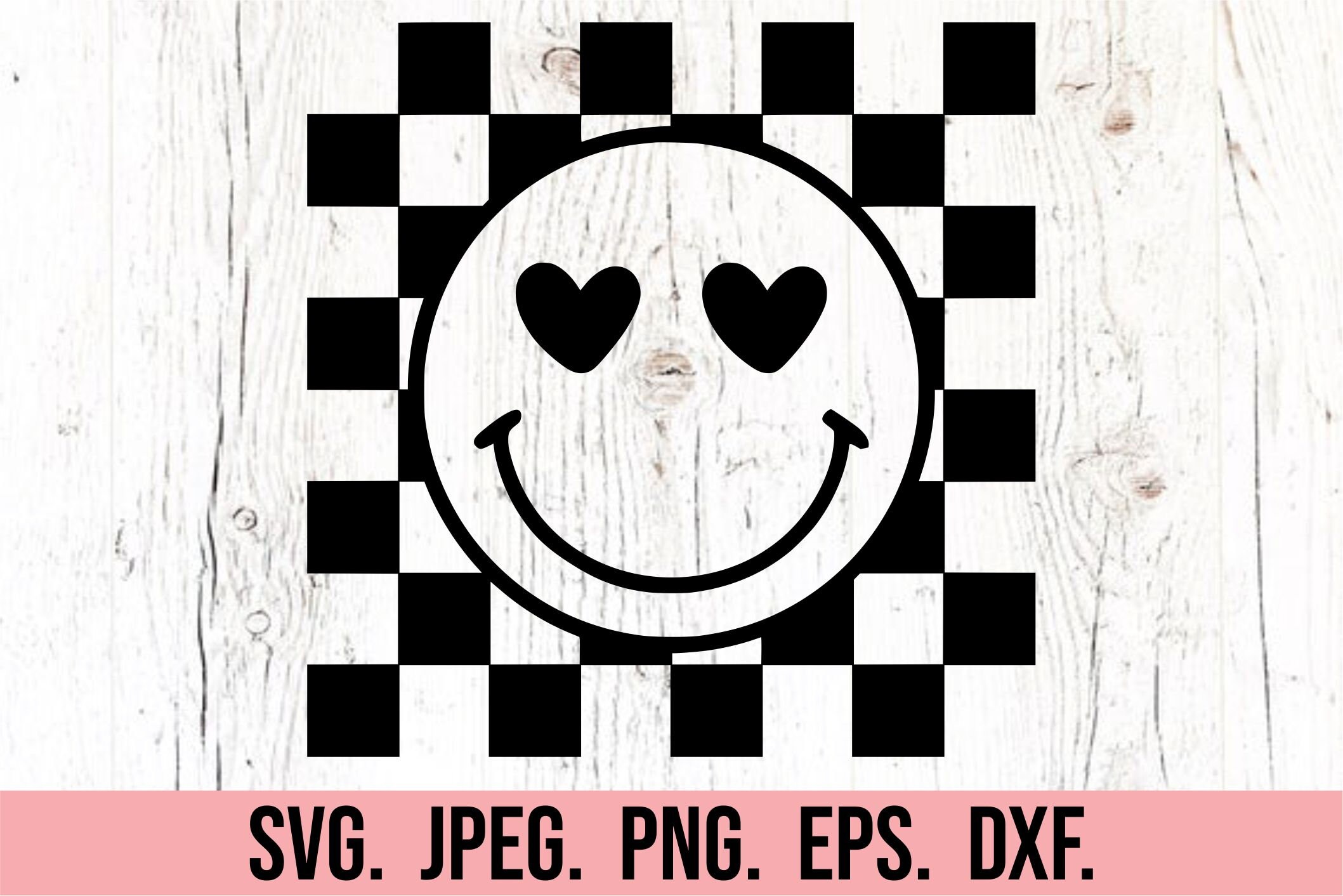 Retro Smiley Valentines Day SVG - Instant Download - Cricut Cut File ...
