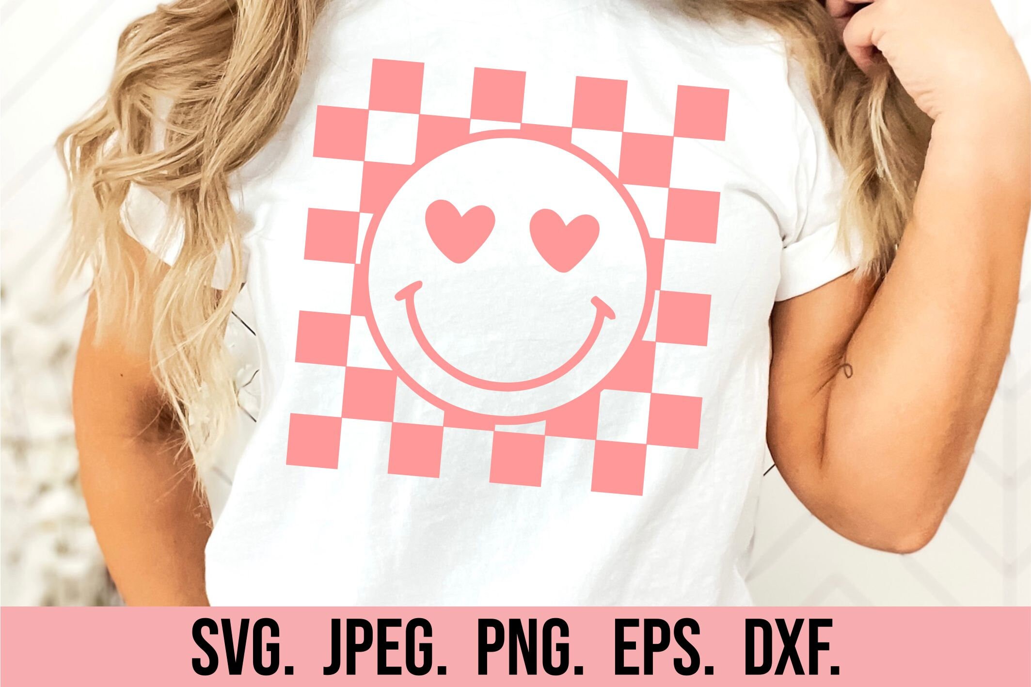 Retro Smiley Valentines Day SVG - Instant Download - Cricut Cut File ...