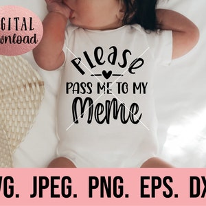 Geef me door aan mijn Meme SVG - My Heart Belongs to Meme svg - Most Loved Meme SVG - Cricut File - I Love Meme - digitale download - silhouet
