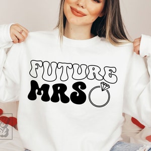 Retro Future Mrs SVG - Braut SVG - Bride to Be Design - Bachelorette SVG - Ich habe Ja gesagt - Cricut geschnitten Datei - Sofortiger Download - Verlobung png