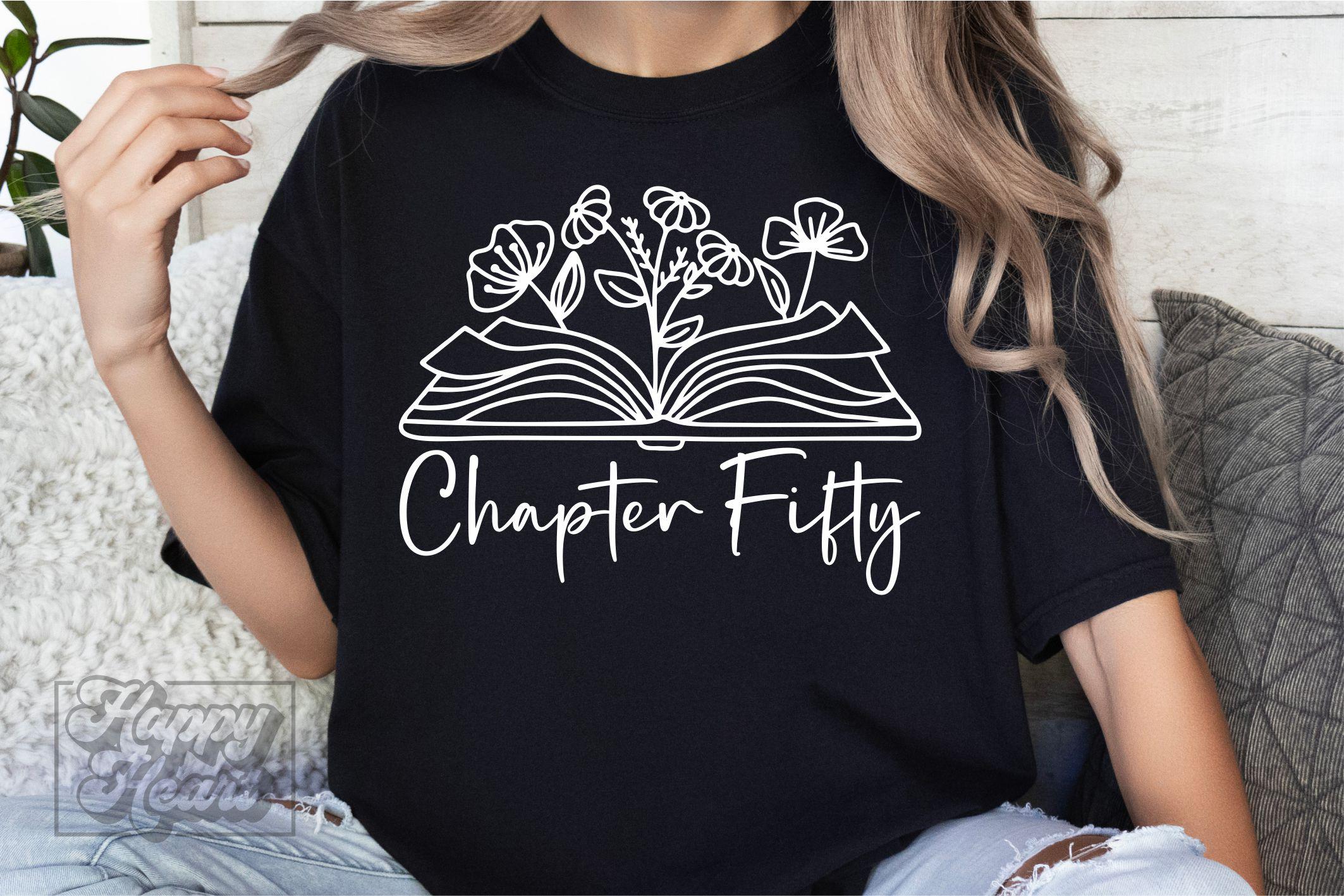 Chapter Fifty SVG PNG - 50th Birthday Girl Design - Floral Fifty Svg ...