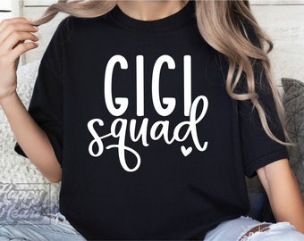 Gigi Squad SVG PNG - Modalità Gigi - Maglietta Gigi - Gigi svg - Download digitale Cricut - Vita da Gigi - Regalo Gigi per la festa della mamma - Nel mio design dell'era Gigi