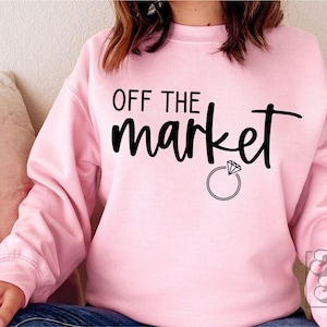 Off The Market SVG - Zukünftige Frau - Braut SVG - Braut zu sein - Bachelorette SVG - Ich habe Ja gesagt Design - Cricut-Datei - Gerade verheiratet - Verlobung