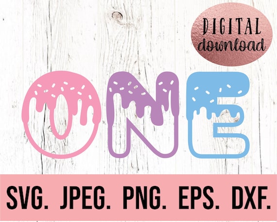1st Birthday SVG - Donut Birthday SVG - First Birthday Girl Shirt - Donut Theme Digital Download - Birthday Clipart - Sweet One Birthday