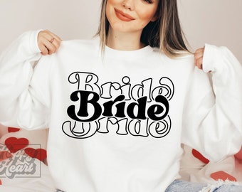 Groovy Bride SVG - Bride to Be Design - Bachelorette SVG - I said yes - Cricut cut File - Engagement png - Future Mrs Shirt - Fiancee SVG
