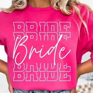 Braut SVG - Varsity Braut zu sein Design - Bachelorette SVG - Ich habe ja gesagt - Cricut Schnitt Datei - Verlobung png - Zukünftige Frau Shirt - Verlobte SVG