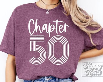 Chapitre 50 SVG PNG - Hello 50 - 50e anniversaire fille Design - 50 svg - Bonjour 50 chemise - téléchargement numérique - fichier Cricut 50e anniversaire