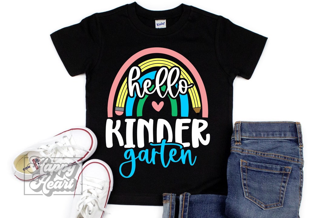 Hello Kindergarten SVG - Cricut File - Back to School - Kinder Teacher ...