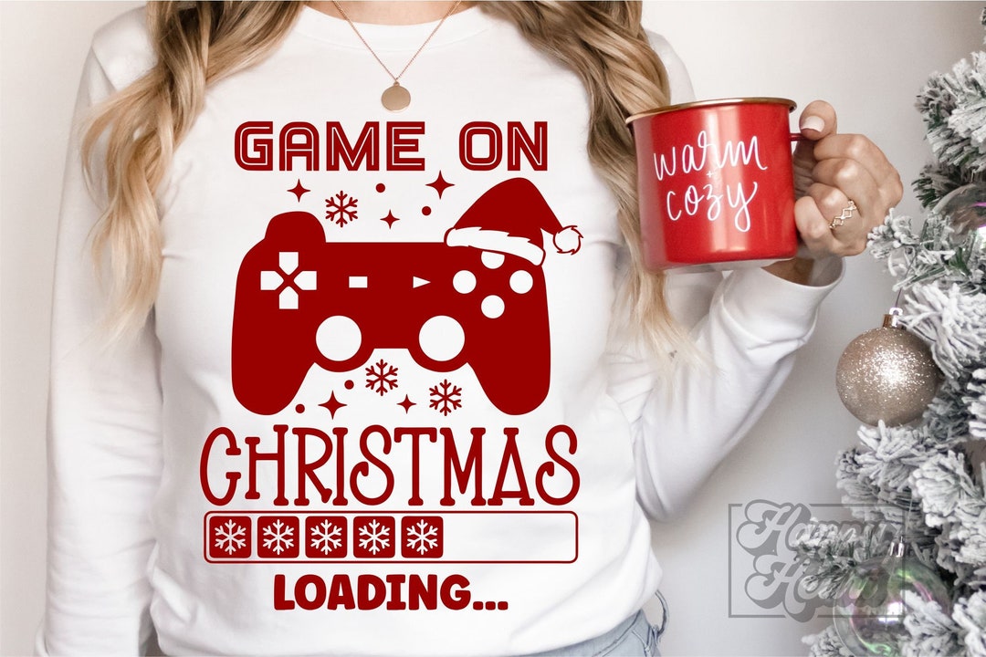 Game on Christmas Loading SVG - Cricut File - Gamer Christmas SVG ...