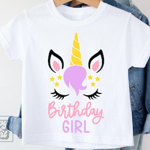 Unicornio de cumpleaños SVG - Unicornio mágico de cumpleaños PNG - Princesa de cumpleaños - Descarga digital - Diseño de primer cumpleaños - Cricut