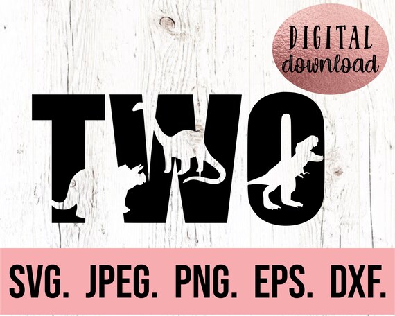 2nd Dinosaur Birthday SVG - Dino Birthday SVG - Second Birthday Boy Shirt - Digital Download - Birthday Boy Clipart - Two DIno SVG