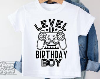 Level Up Birthday Boy SVG - Birthday Gamer SVG - Instant Download - png jpeg - Cricut Cut File - Birthday Boy svg - Video Game Theme
