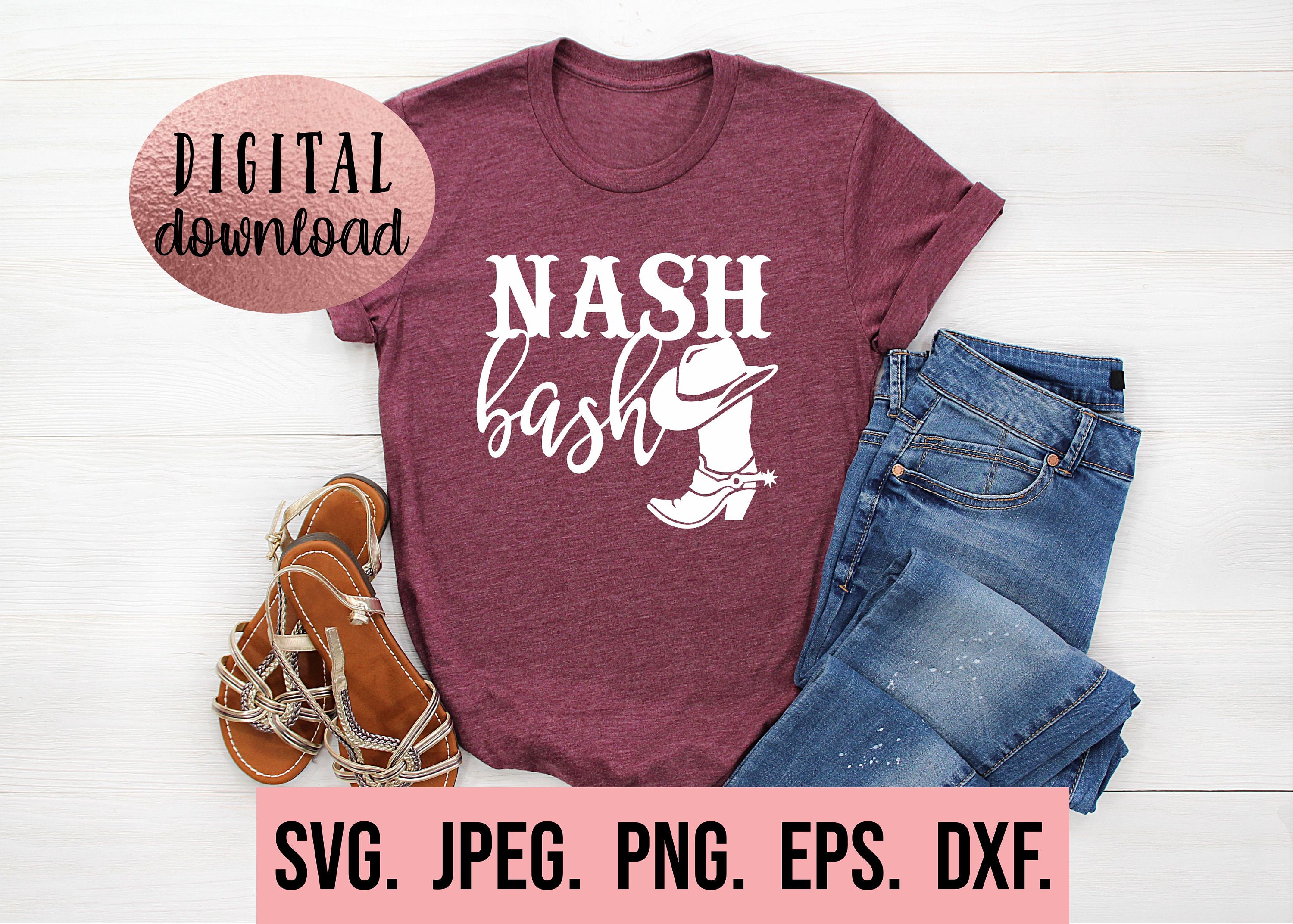 Nash Bash SVG Nashville Bachelorette Shirt Lets Get Nashty | Etsy