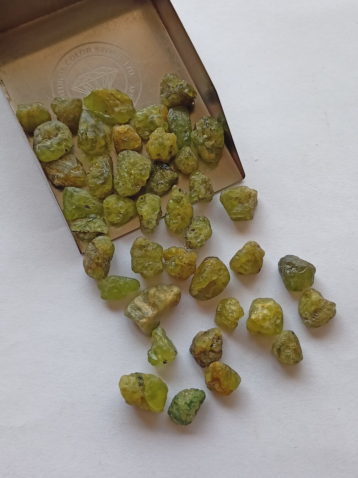 Natural Raw Peridot Green Gemstone Healing crystal Etsy