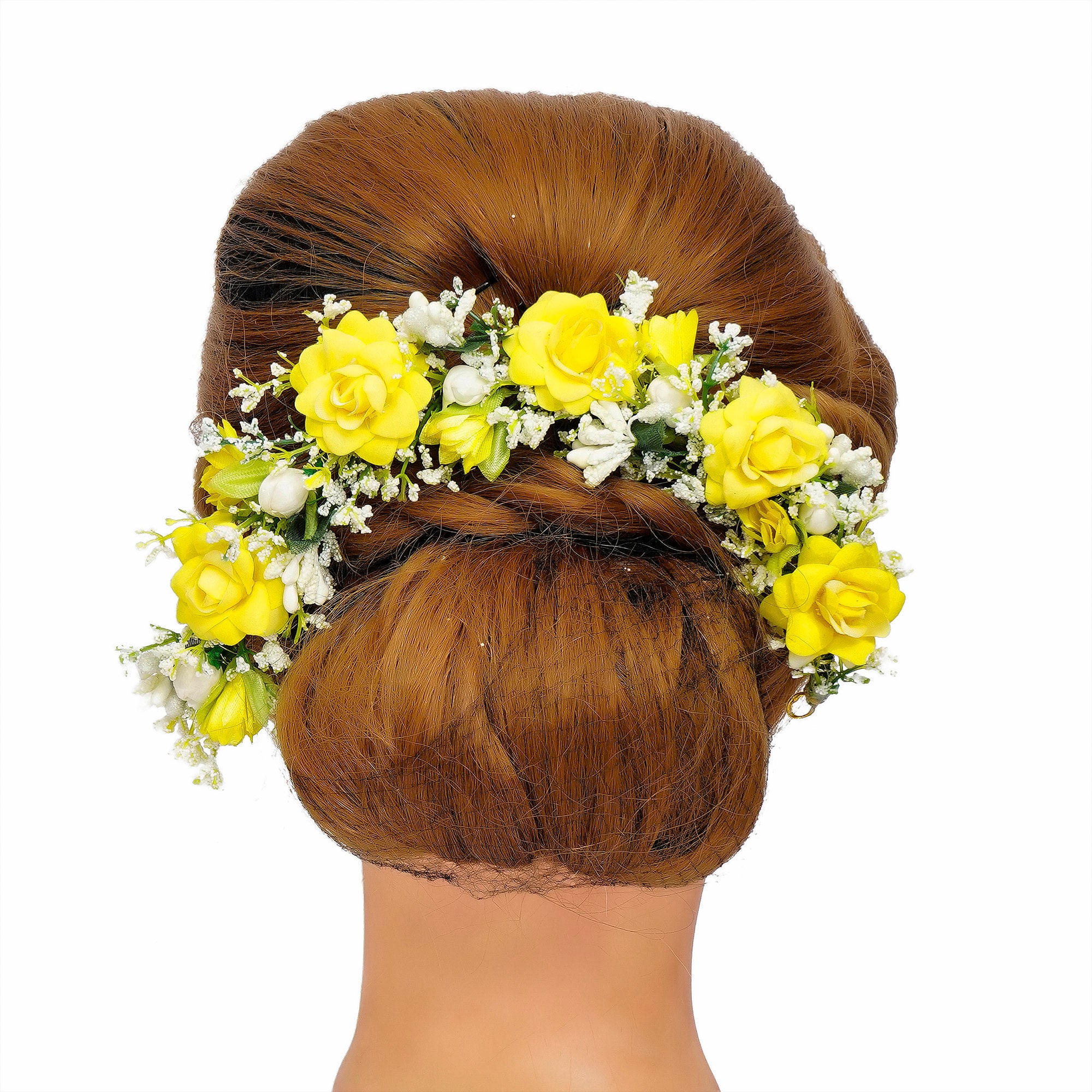 Bridal Hair Accessory with Artificial Flower Leaves Petals Etsy