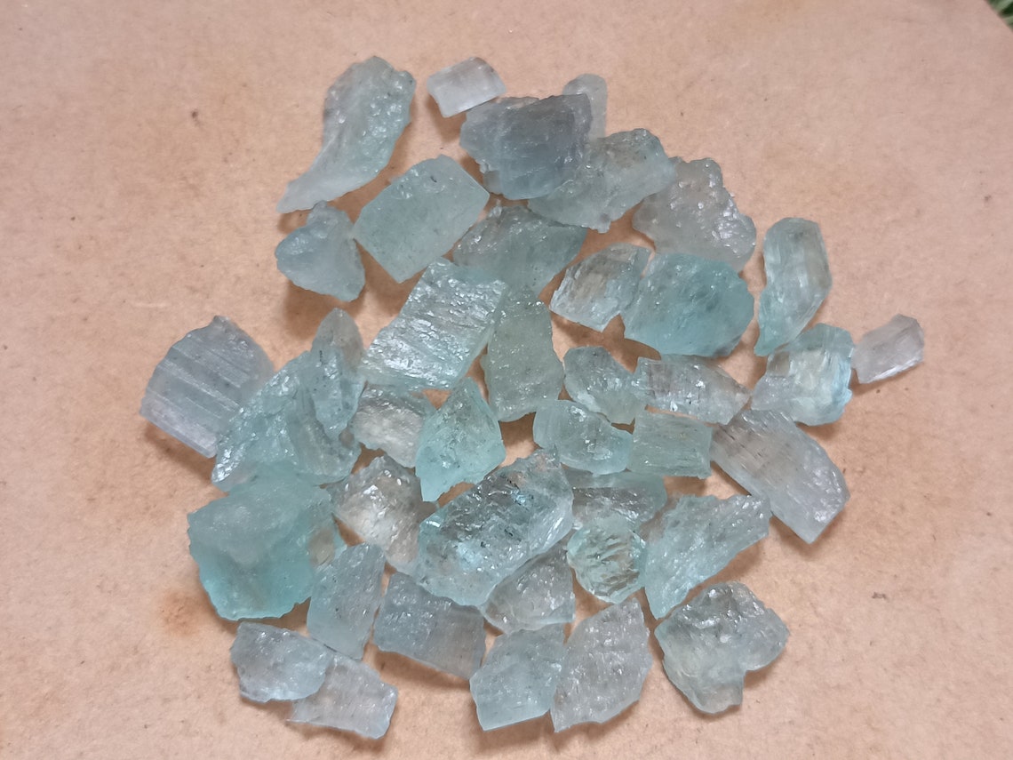 AA Raw Aqua Quartz Rough Aqua Quartz Aqua Aura Stone Raw Etsy