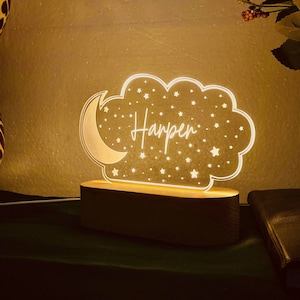 Baby nachtlampje maan ster cadeau baby shower meisje cadeau kinderkamer licht kinderkamer decor pasgeboren geschenken