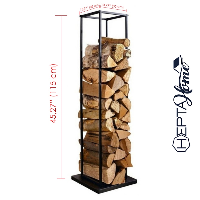 Firewood Holder Metal Firewood Rack Indoor Outdoor Etsy