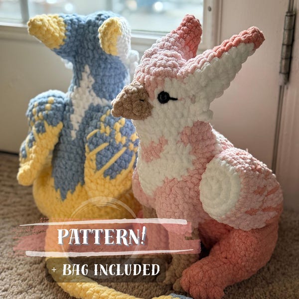 Patrón de crochet para el ratón mensajero Griffin