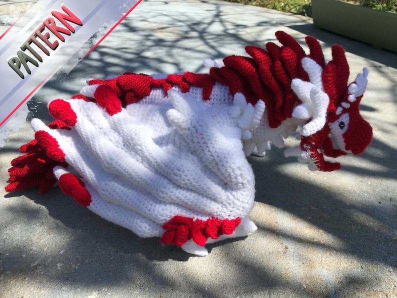 Plated Wyvern Crochet Pattern image 9