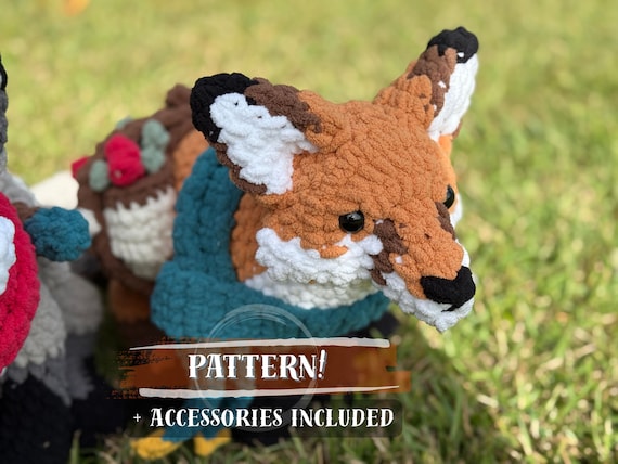 Foraging Fox Crochet Pattern