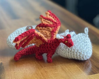 小さなドラゴンのかぎ針編みパターン