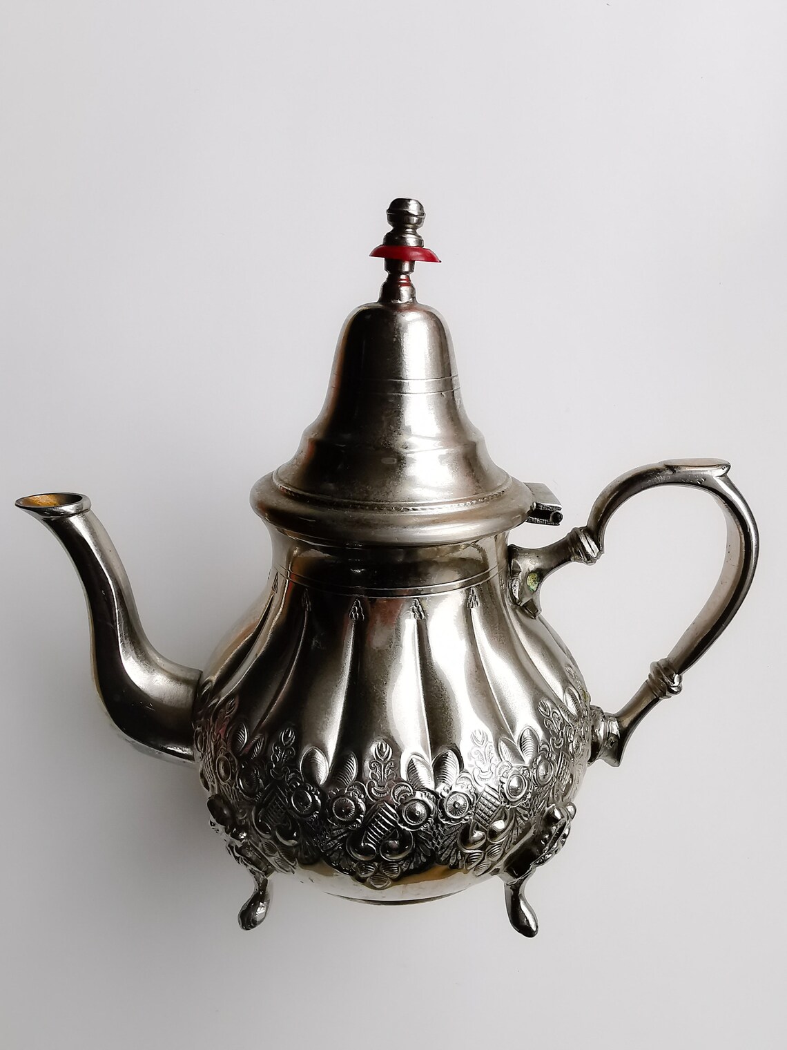 Traditional Moroccan tea Tea pot Silver teapot Handmade Etsy