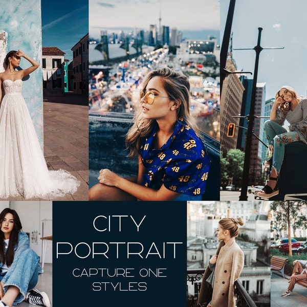21 City Portrait Capture One Styles • JPEG Vintage Presets • Bright Presets • Dark Presets • Wedding Presets • Earth Tones Style • Blogger