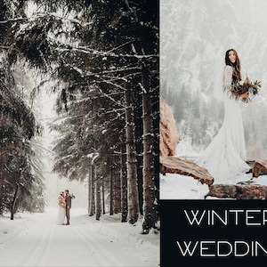 15 Winter Wedding Lightroom Mobile & Desktop Presets | Boho Beauty Fashion Blogger Couple