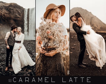 15 Coffee Latte Brown Lightroom Mobile & Desktop Presets • Boho Presetss • Vintage Presets • Bride Presets • Dark Presets • Wedding Presets