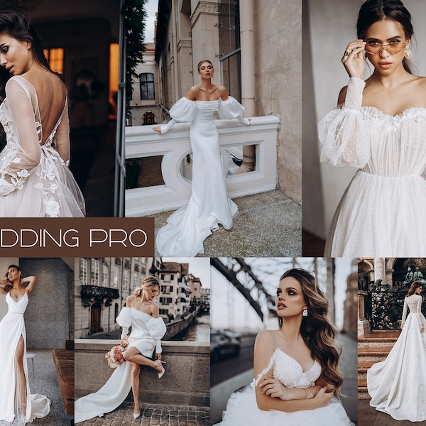 15 WEDDING PRO Lightroom Mobile & Desktop Presets • Portrait • Beauty Editing für Fashion Blogger • Hochzeit Presets für Paarfotografie