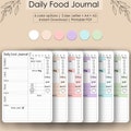 Daily Food Journal & Calorie Tracker | Printable PDF Planner | A4 A5 Letter | Daily, Weekly Layouts product logo