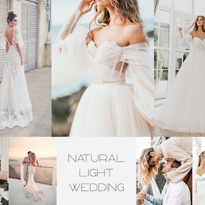 15 Wedding Lightroom Mobile & Desktop Presets • Boho Presets • Natural Light Wedding • Wedding Presets für Paarfotografie • Portrait