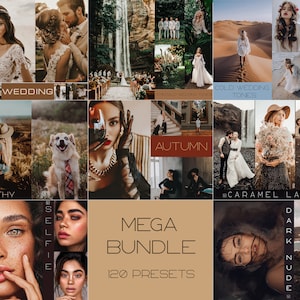 120 MEGA Lightroom Presets Bundle • Mobile & Desktop • wedding preset • Bright • Instagram Blogger • Photo Filters • vsco filters • Warm