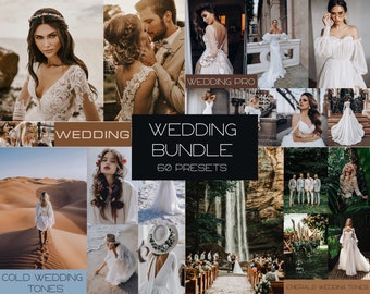 60 WEDDING Lightroom Mobile & Desktop Presets Bundle • wedding preset • Bright • Instagram Blogger • Photo Filters • vsco filters • Warm