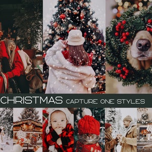 15 Christmas Capture One Styles • Vintage Presets • Winter Preset • Dark Presets • Wedding Presets • Instagram Filter • Holiday Presets