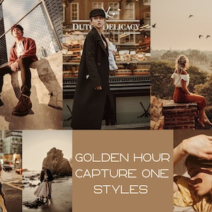 16 Golden Hour Capture One Styles • JPEG Vintage Presets • Bride Presets for Desktop • Dark Presets • Wedding Presets • Portrait styles